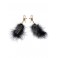 Pinzas para pezones con plumas