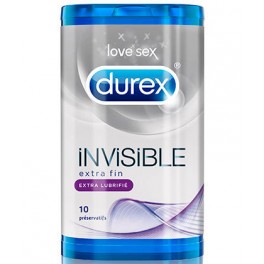 12 Durex Invisible Extra lubricado 